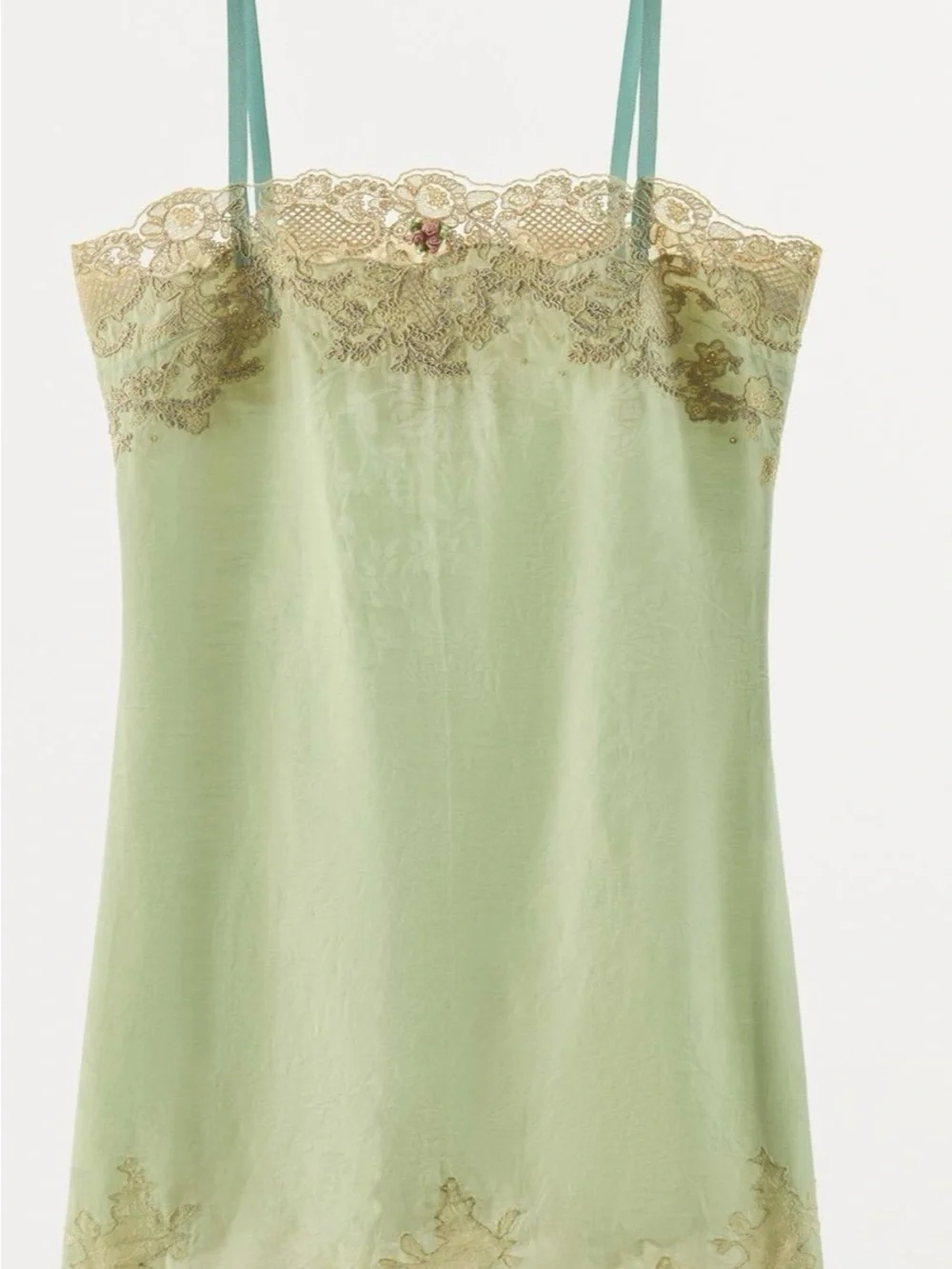 NWT ZW Collection Jacquard Lace-Trim Slip Dress - 5107/094/519 - Picture 1 of 3